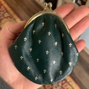 Fleur de lis change purse